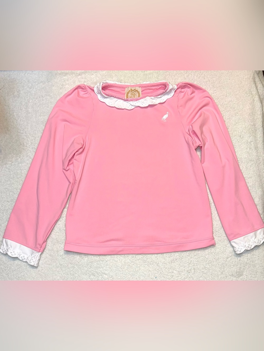 TBBC Winnie's Wave Spotter Swim Shirt in Hamptons Hot Pink, size 8